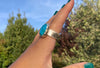 Turquoise gemstone ring