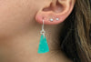 Natural gemstone unpolished earrings