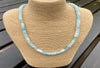 Aquamarine gemstone necklace