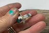 Chrysoprase gemstone silver ring