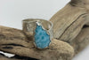 Larimar gemstone and silver ring