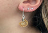 Ammonite earrings