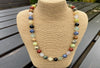multicoloured mixed stone necklace