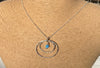 Blue opal Sterling silver pendant