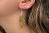 Natural gemstone unpolished earrings