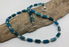 Apatite gemstone and silver necklace
