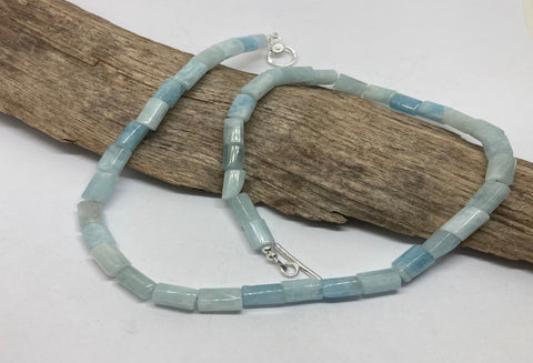 Aquamarine gemstone necklace