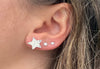 Star stud earrings