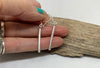 Thin stick drop earrings