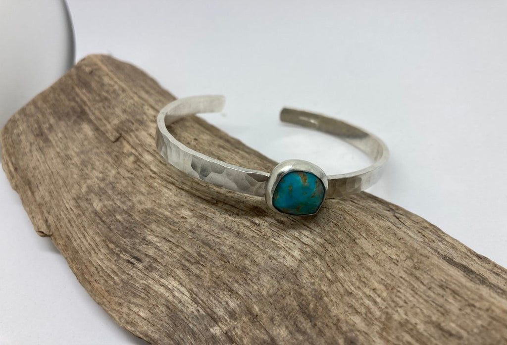 Natural Turquoise  gemstone  cuff bracelet
