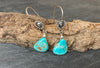 Turquoise  silver earrings