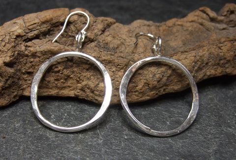 Large round earrings
