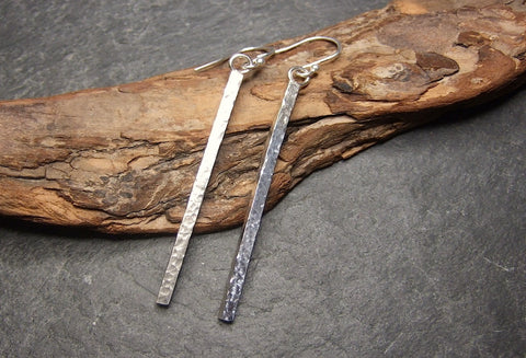 Long square earrings