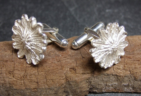Poppyhead silver  Cufflinks