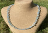 Aquamarine and silver necklace
