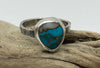 Blue Copper Oyster  shell ring