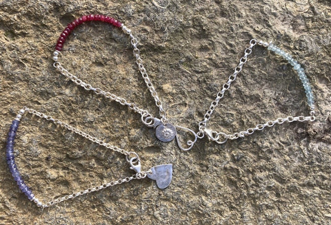 Semi precious stone bracelets