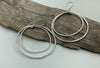 Large textured organic shaped  earrings