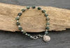 Emerald faceted bracelet