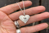 Textured heart pendant
