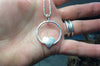 Sterling silver Heart in a circle pendant