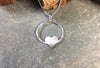 Sterling silver Heart in a circle pendant