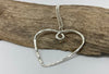 Sterling silver large heart pendant