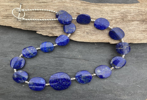 Lapis Lazuli  and silver necklace