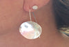 Domned silver earrings