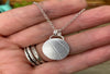 Leaf silver pendant