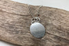 Leaf silver pendant