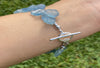 Aquamarine bracelet unpolished