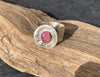 Pink Tourmaline and silver ring
