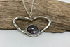 Star Sapphire heart pendant