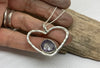 Star Sapphire heart pendant