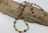 Heart shaped Tourmaline and silver necklace