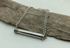 Silver tube pendant